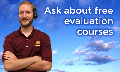 Ask about free evaluation courses